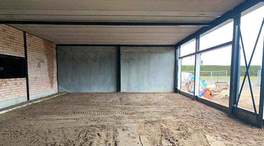 laser egaliseren in Oostrum door Van Hiele grond-, sloop- & straatwerken uit Overloon