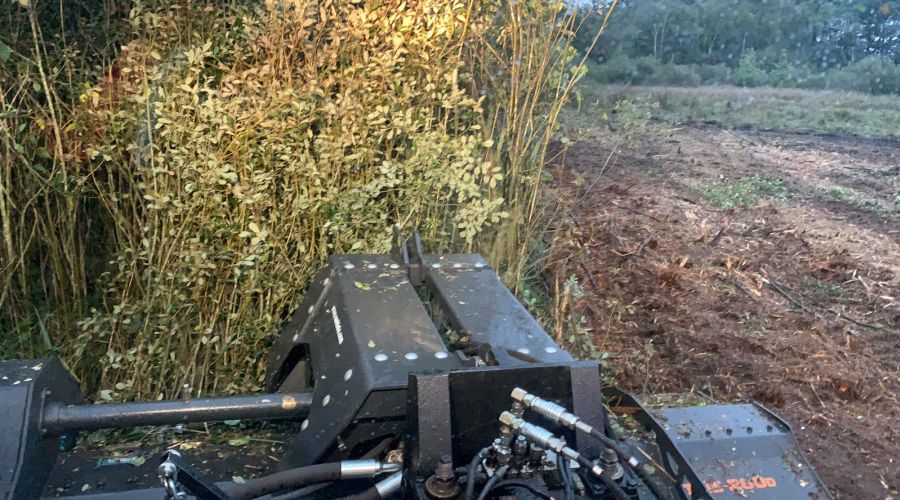 grondverzet klepelmaaien moerasgebied